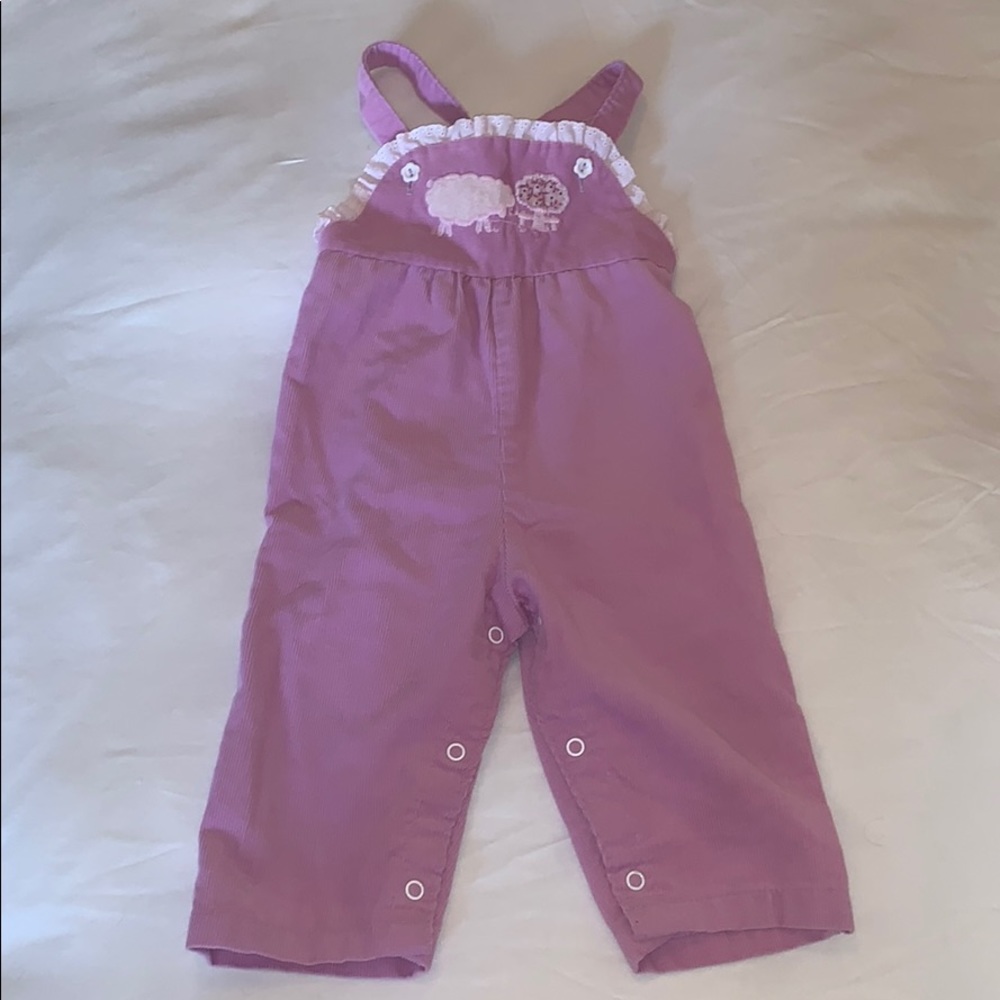 Vintage corduroy overalls romper